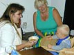 Grandma helps with lunch, August 2003